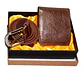 Billetera + Correa Kit Para Hombre Regalo Estuche - Miniatura 1