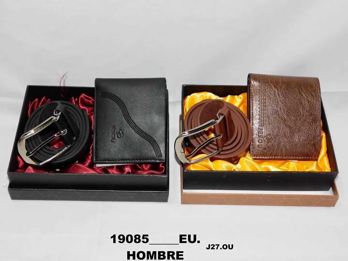 Billetera + Correa Kit Para Hombre Regalo Estuche 3