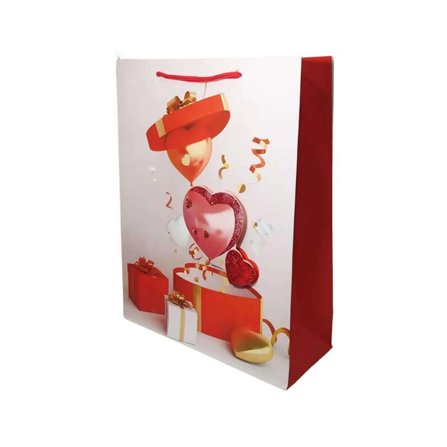 Bolsa de regalo para san valentín mediana con relieve 1