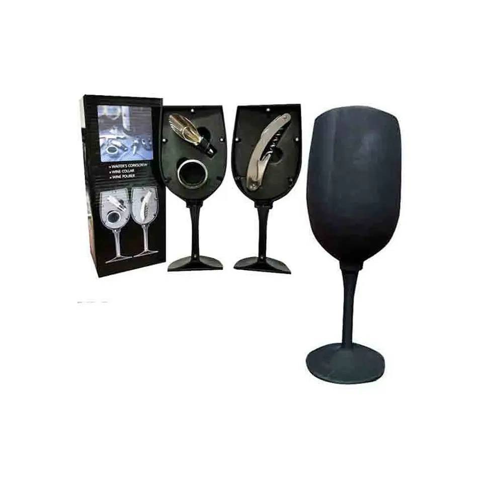 Copa sacacorchos vertedor vino anillo botellas regalo hombre 1