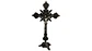 Crucifijo Pie Con Base Crucifixión Católica De Mesa Elegante - Miniatura 4