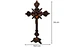Crucifijo Pie Con Base Crucifixión Católica De Mesa Elegante - Miniatura 6