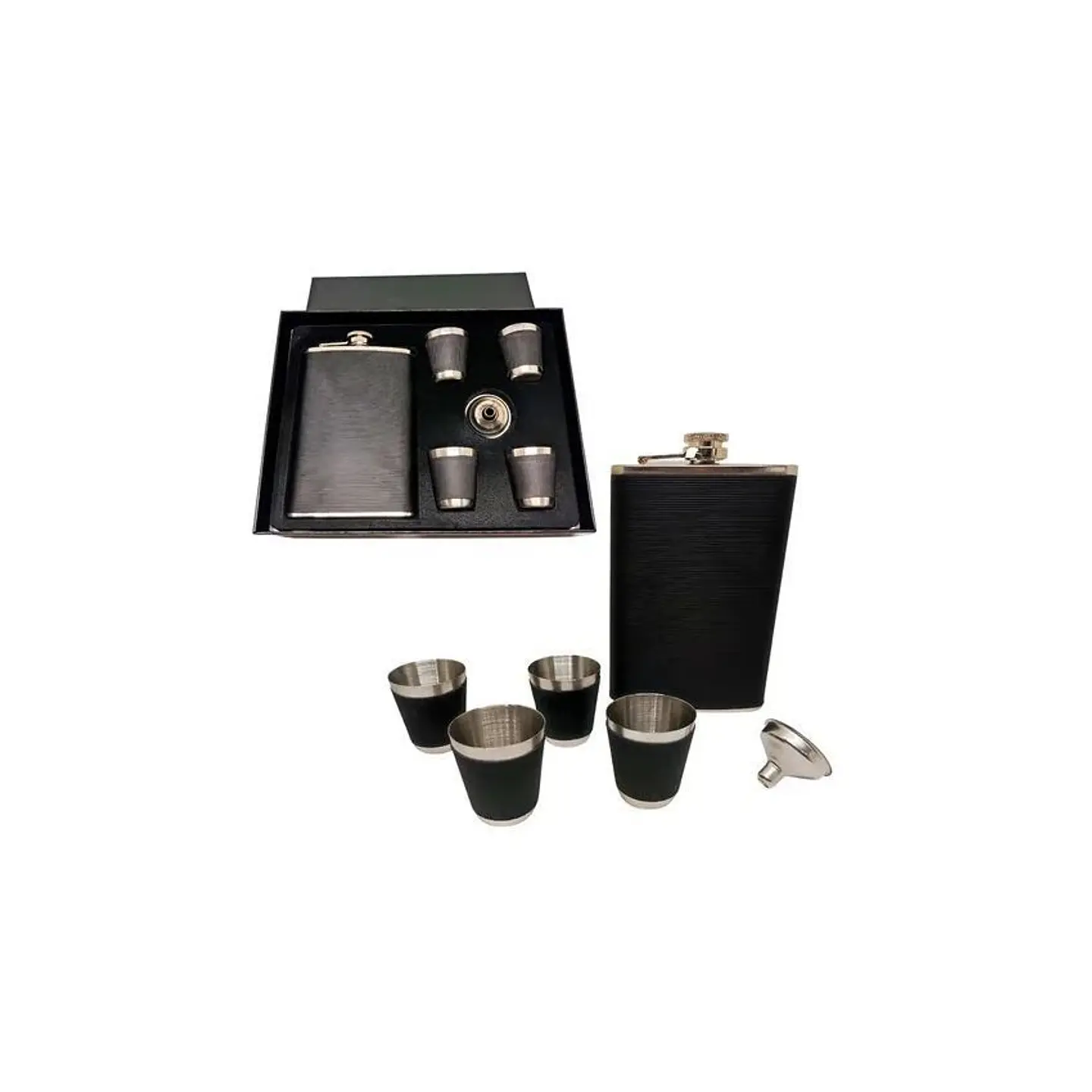 Wiskera personal licorera de 9oz 4 copas incluidas 1