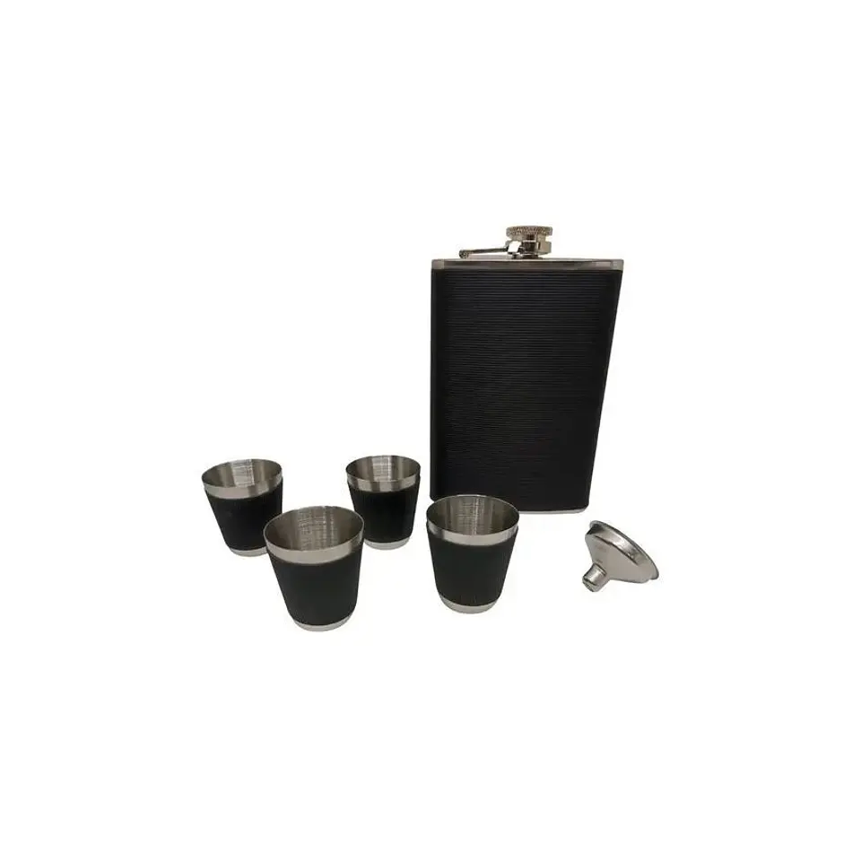 Wiskera personal licorera de 9oz 4 copas incluidas 3