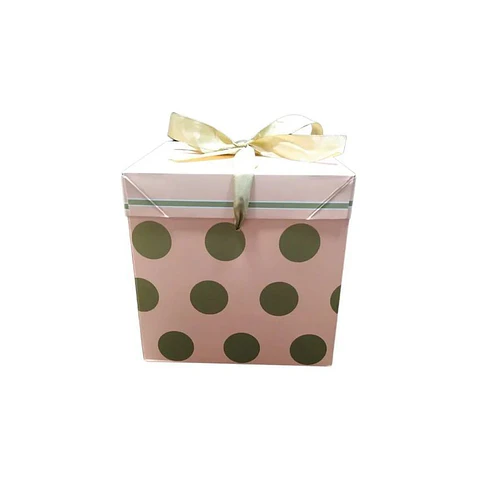 Caja de regalo 15x 15cm rosada empacar regalos