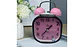 Reloj Despertado Cuadrado Con Campana Azul Rosado Naranja - Miniatura 2