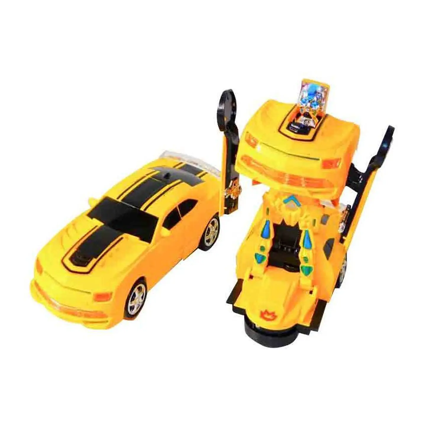 Transforme carro robot luz sonido movimiento juguete 1