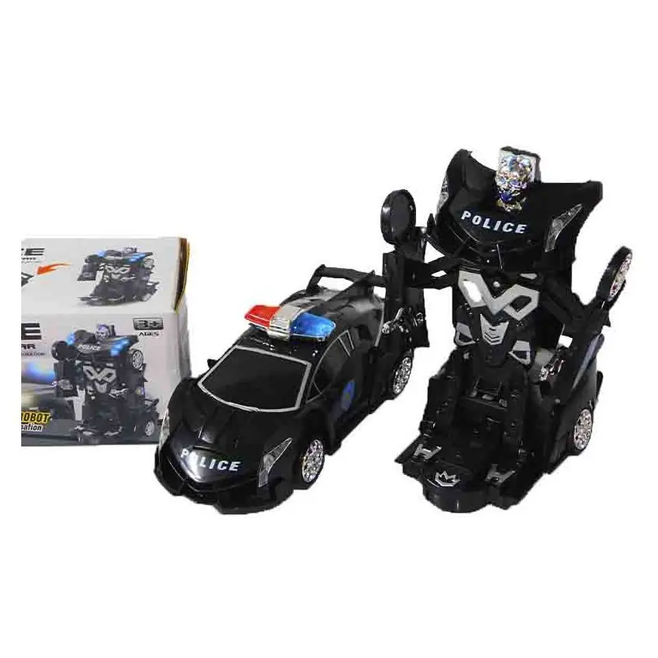 Transforme carro robot luz sonido movimiento juguete 2