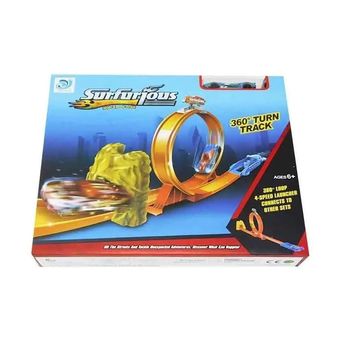 Pista carros 360 cars coche lanzador juguete + 2 corros auto 1