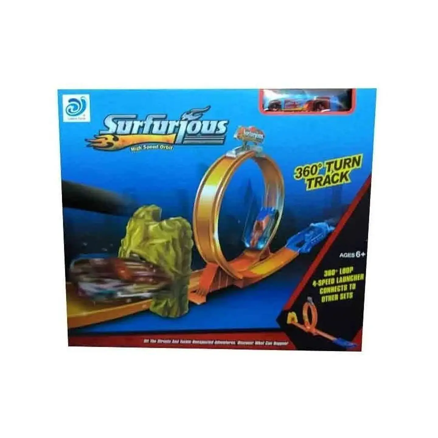 Pista carros 360 cars coche lanzador juguete + 2 corros auto 2