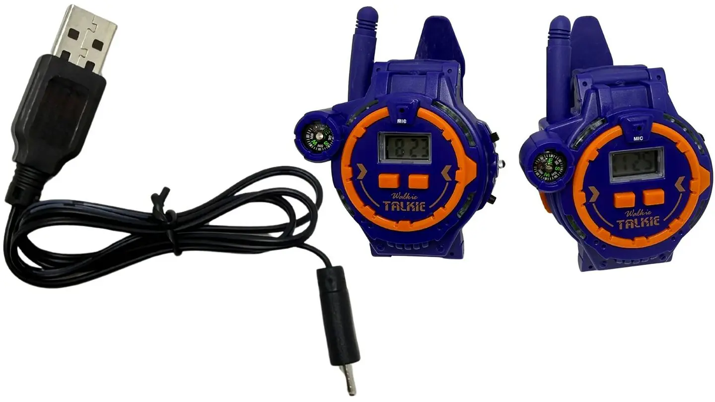 Walkie Talkie X2 Pcs Radio Juguete Comunicación Jueguete Azul 3