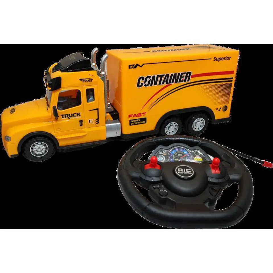 Camion carro mula a control remoto luces y sonido recargable 4