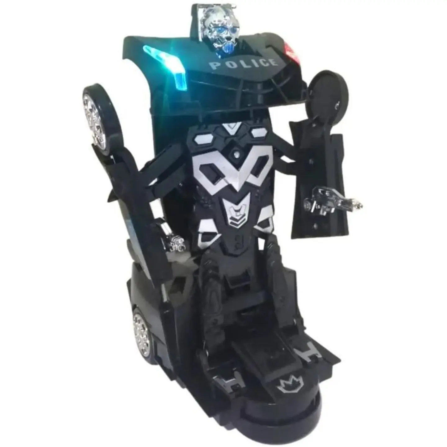 Robot police transformers carro lamborghini juguete luz 8997 1