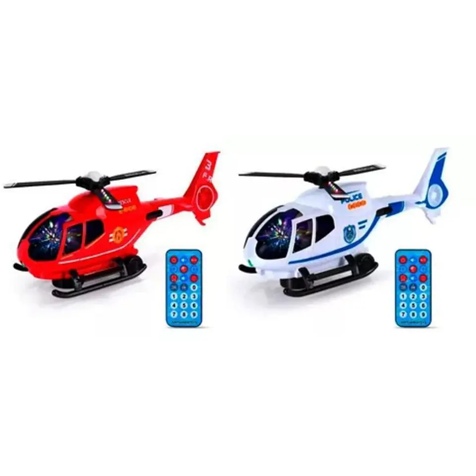 Helicóptero control remoto luces sonidos movimientos niños 2