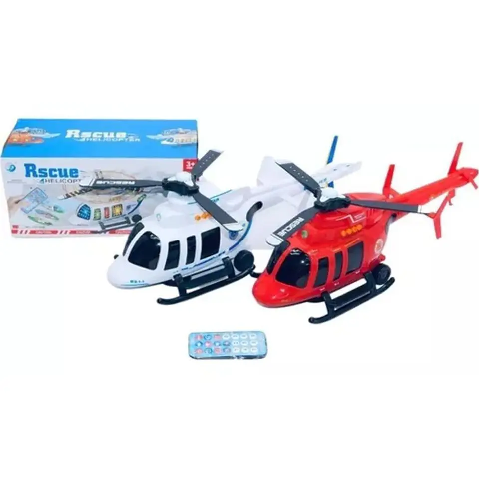 Helicóptero control remoto luces sonidos movimientos niños 4
