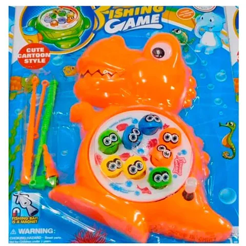 Juego de pesca iman juguete giratorio infantil pez cocodrilo