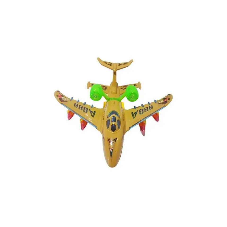 Avión militar con luces música y movimientos para niños 2