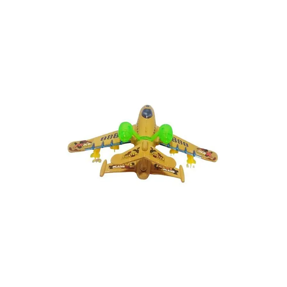 Avión militar con luces música y movimientos para niños 3