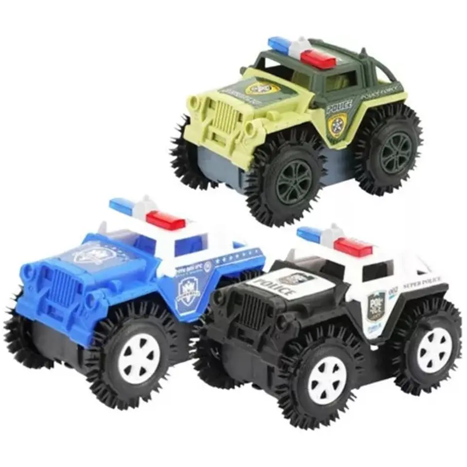 Carro policía loco jeep police camioneta 4x4 regalo juguete 3
