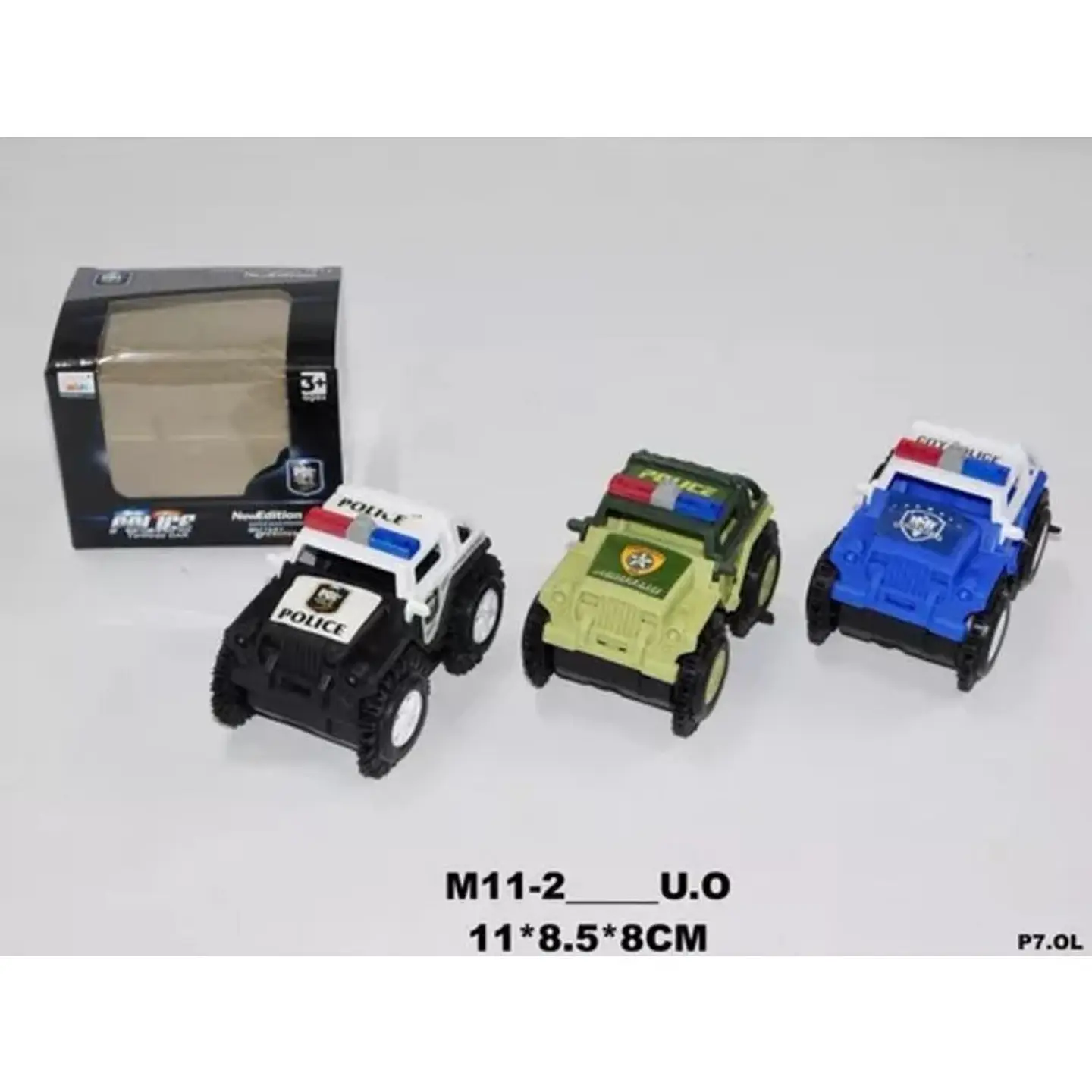 Carro policía loco jeep police camioneta 4x4 regalo juguete 4