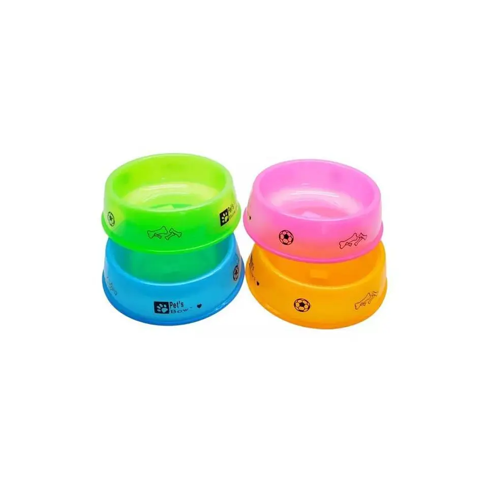Plato para mascotas comida perro comedero bebedero regalo rosado 2