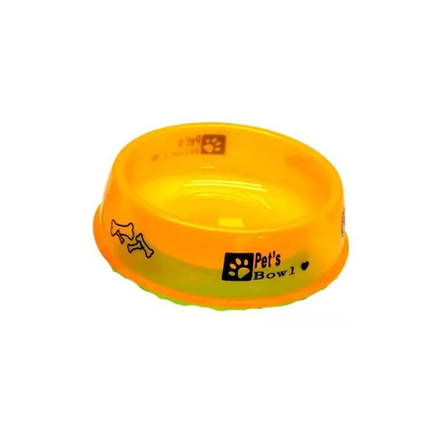 Comedero bebedero naranja plato para mascotas cachorros 1