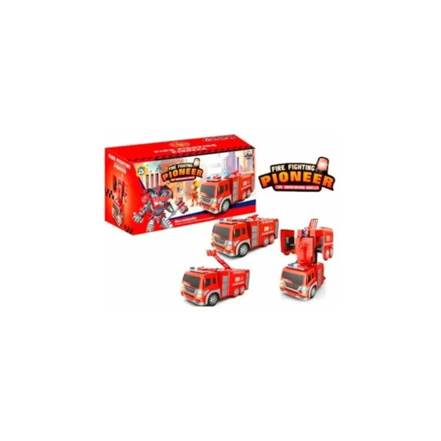 Camión bomberos transformers juguete carro de rescate 2