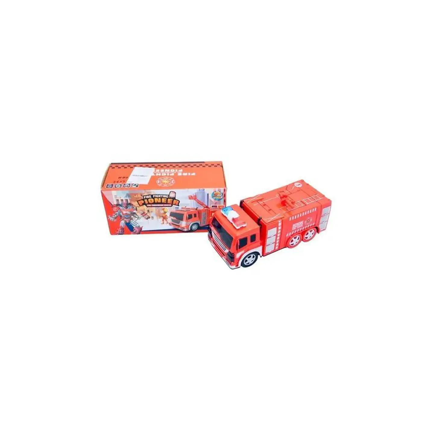 Camión bomberos transformers juguete carro de rescate 3