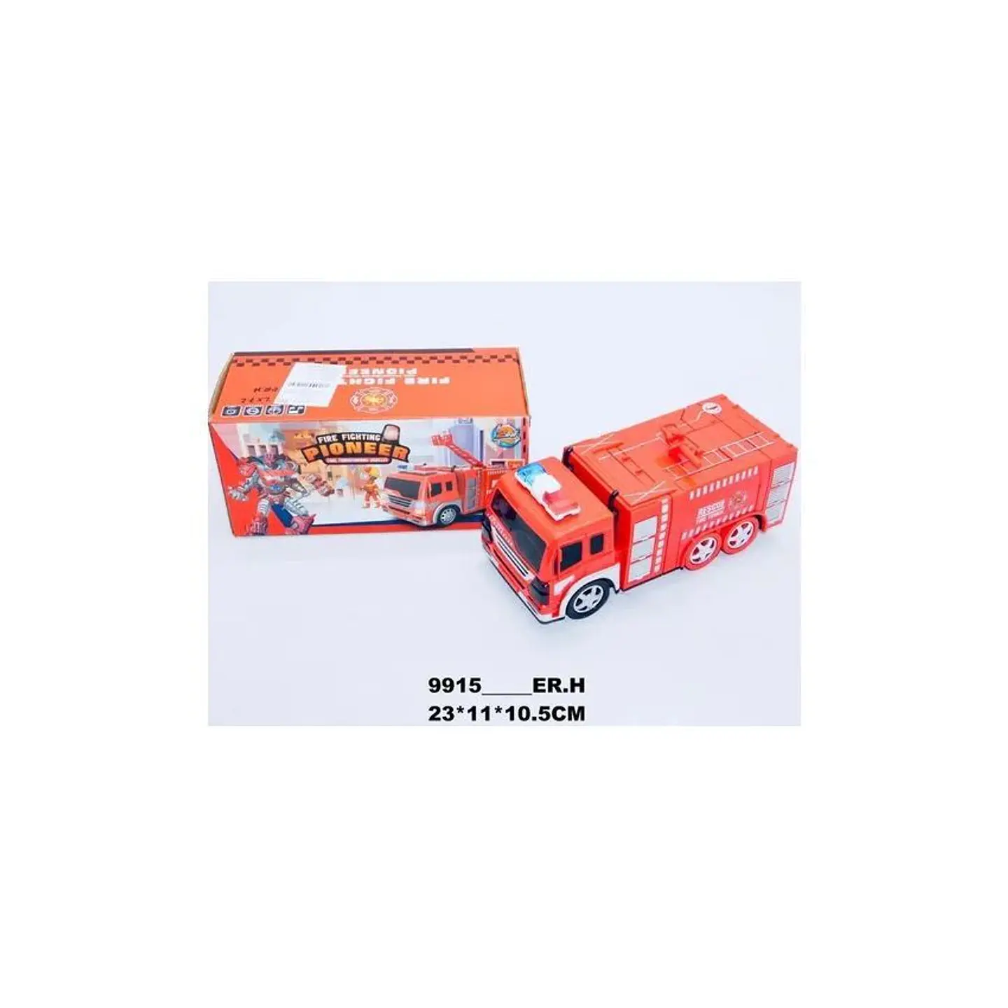 Camión bomberos transformers juguete carro de rescate 4