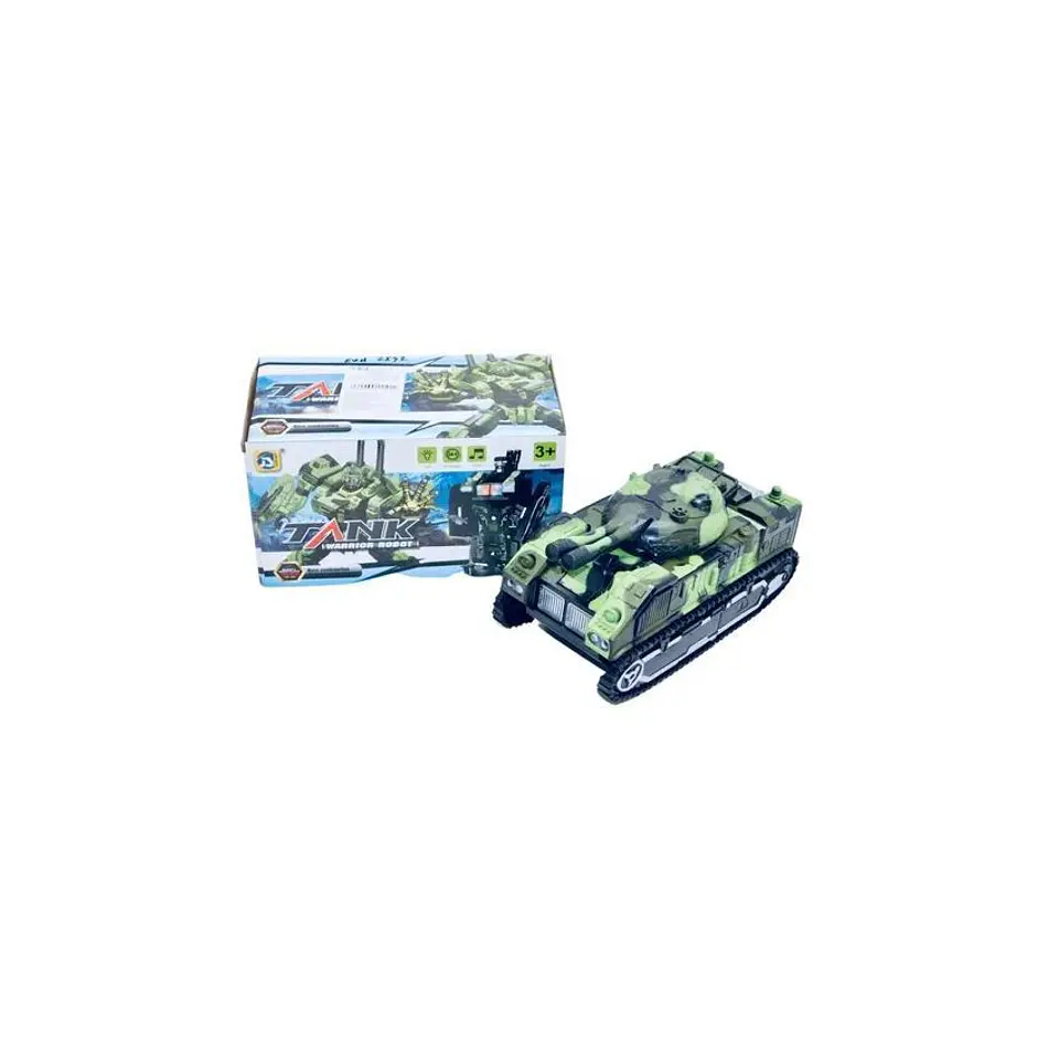 Tanque militar carro transformers luces sonido regalo niños 1