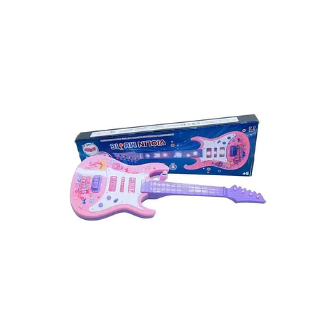 Guitarra rock juguete luces sonidos instrumento musical niña