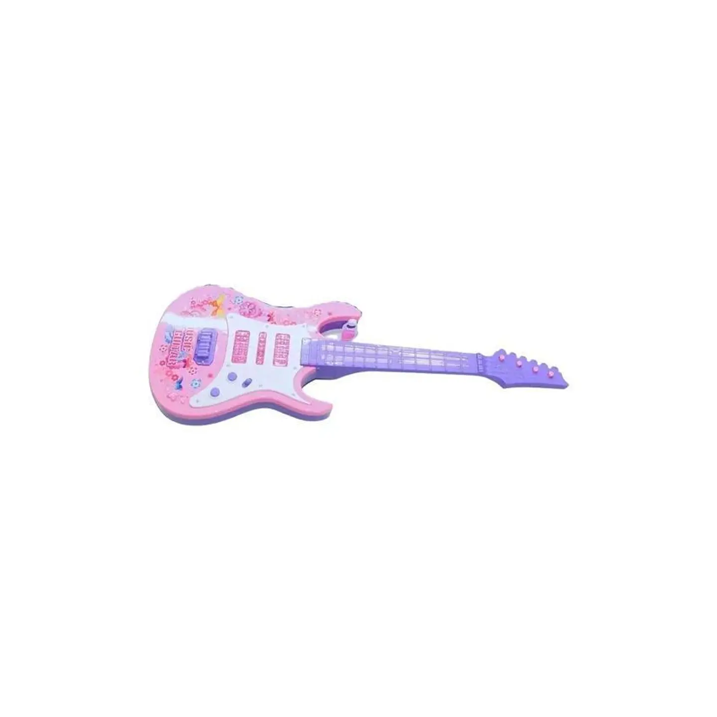 Guitarra rock juguete luces sonidos instrumento musical niña 2