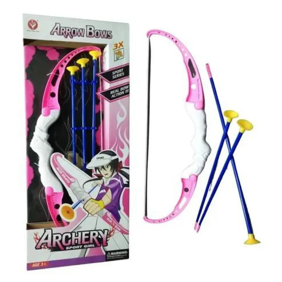 Arco juguete lanzador flechas niños tablero tiro al blanco 1