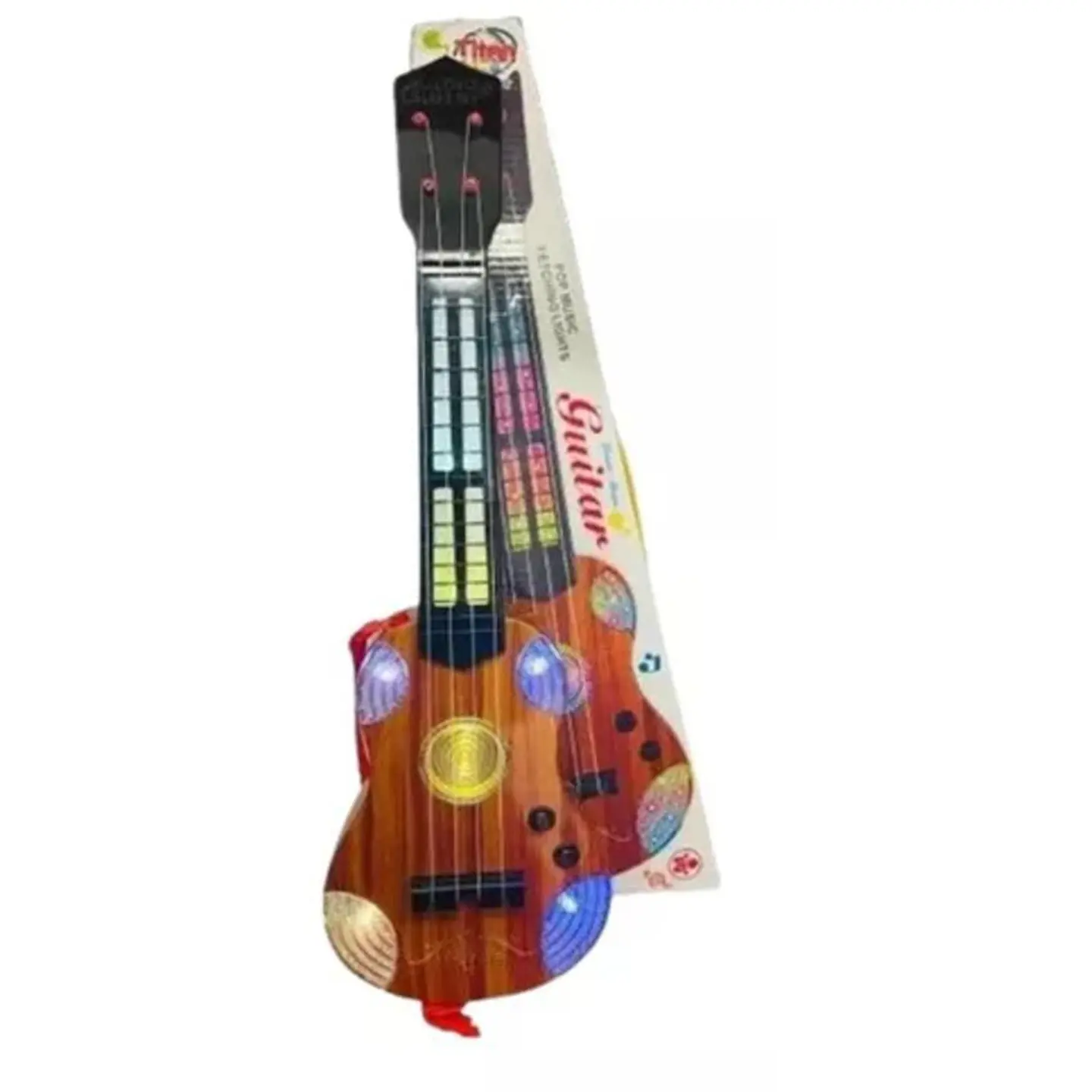 Guitarra juguete luces sonido niños regalo instrumento music 2