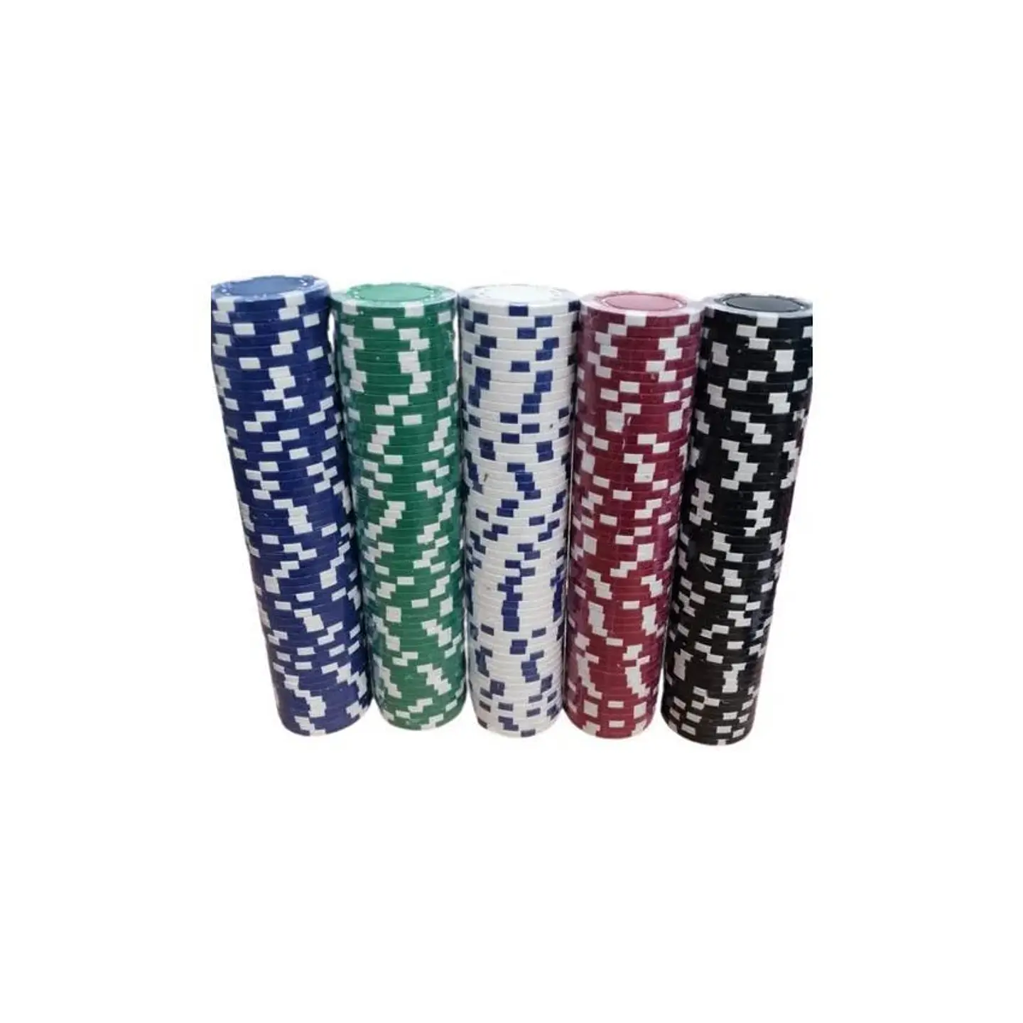 Paquete 5 juegos fichas poker casino profesionales 1