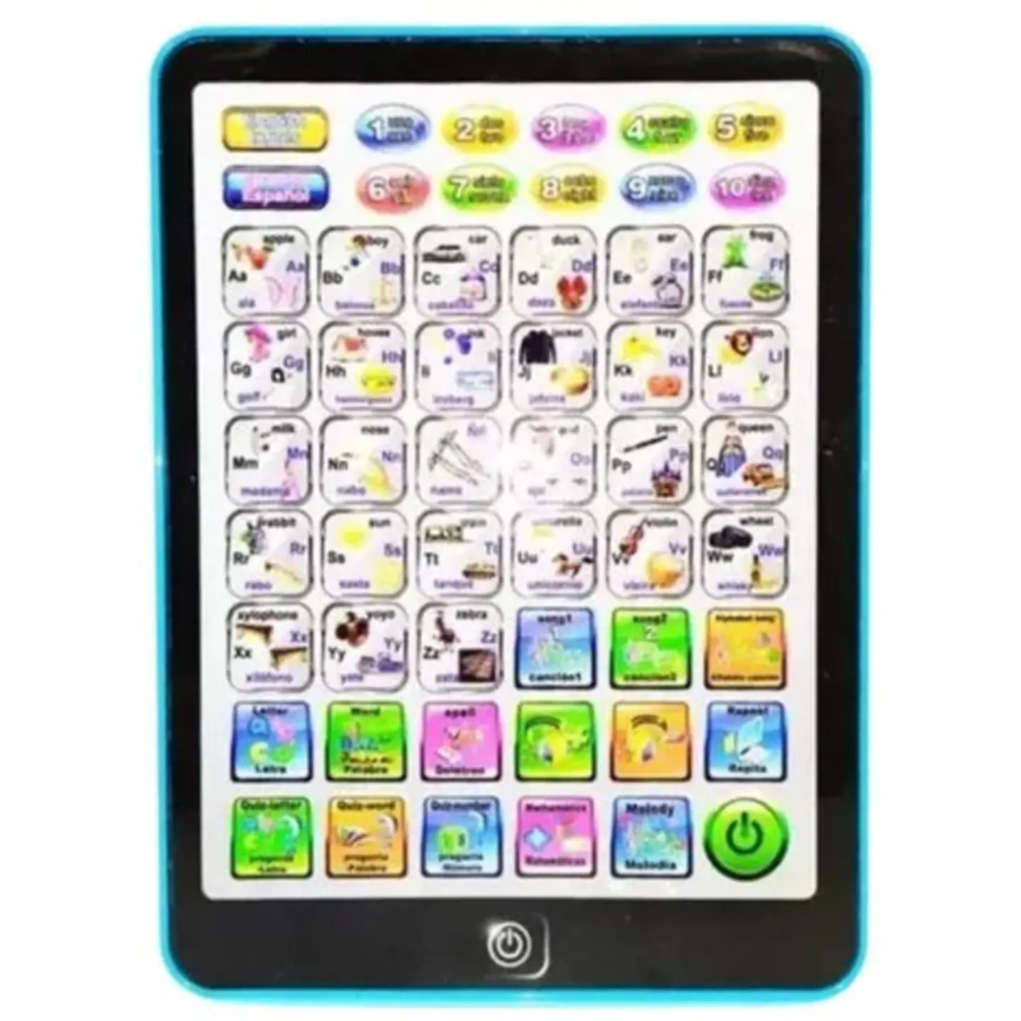 Tableta niños tablet didáctica juguete verde infantil juego 4