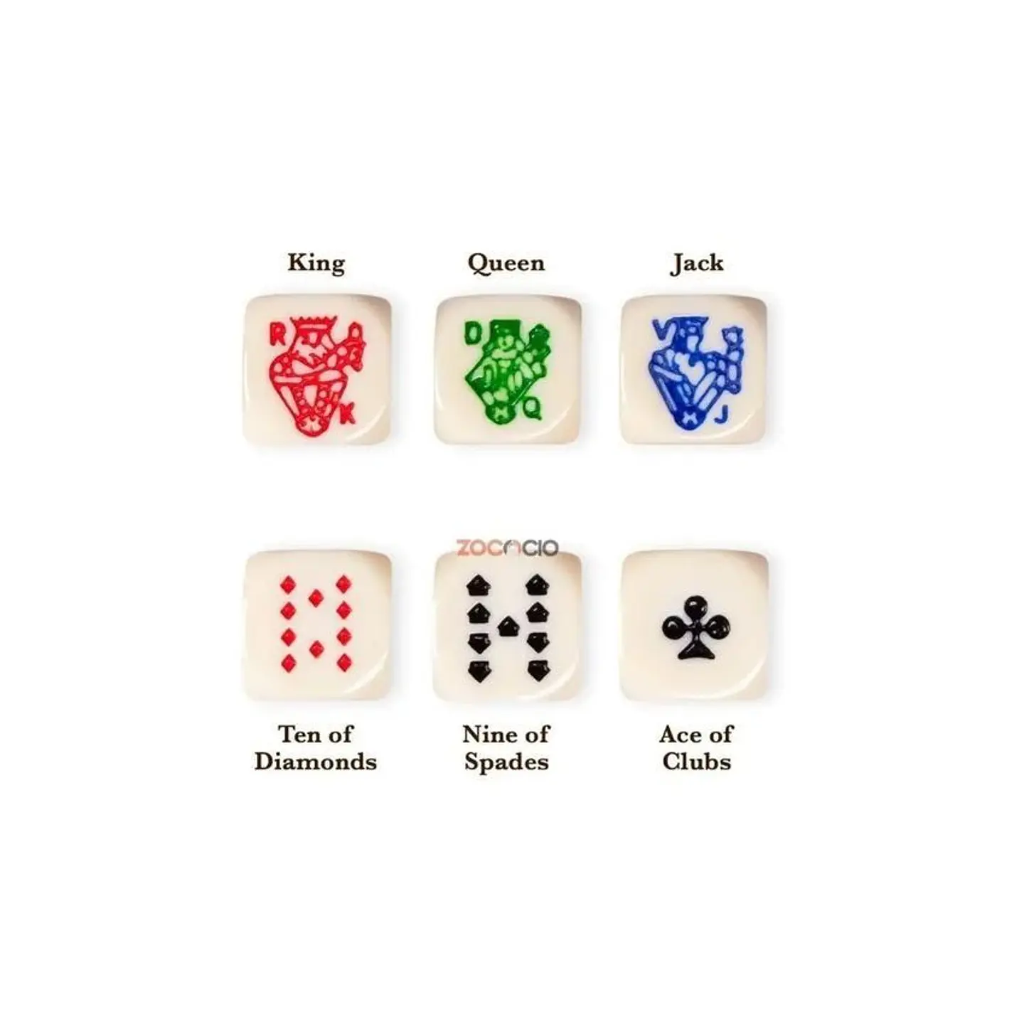 Dados cachos poker 16mm juego 5und casino 3
