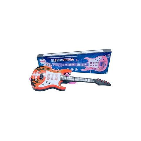 Guitarra rock juguete luces sonidos instrumento musical niño