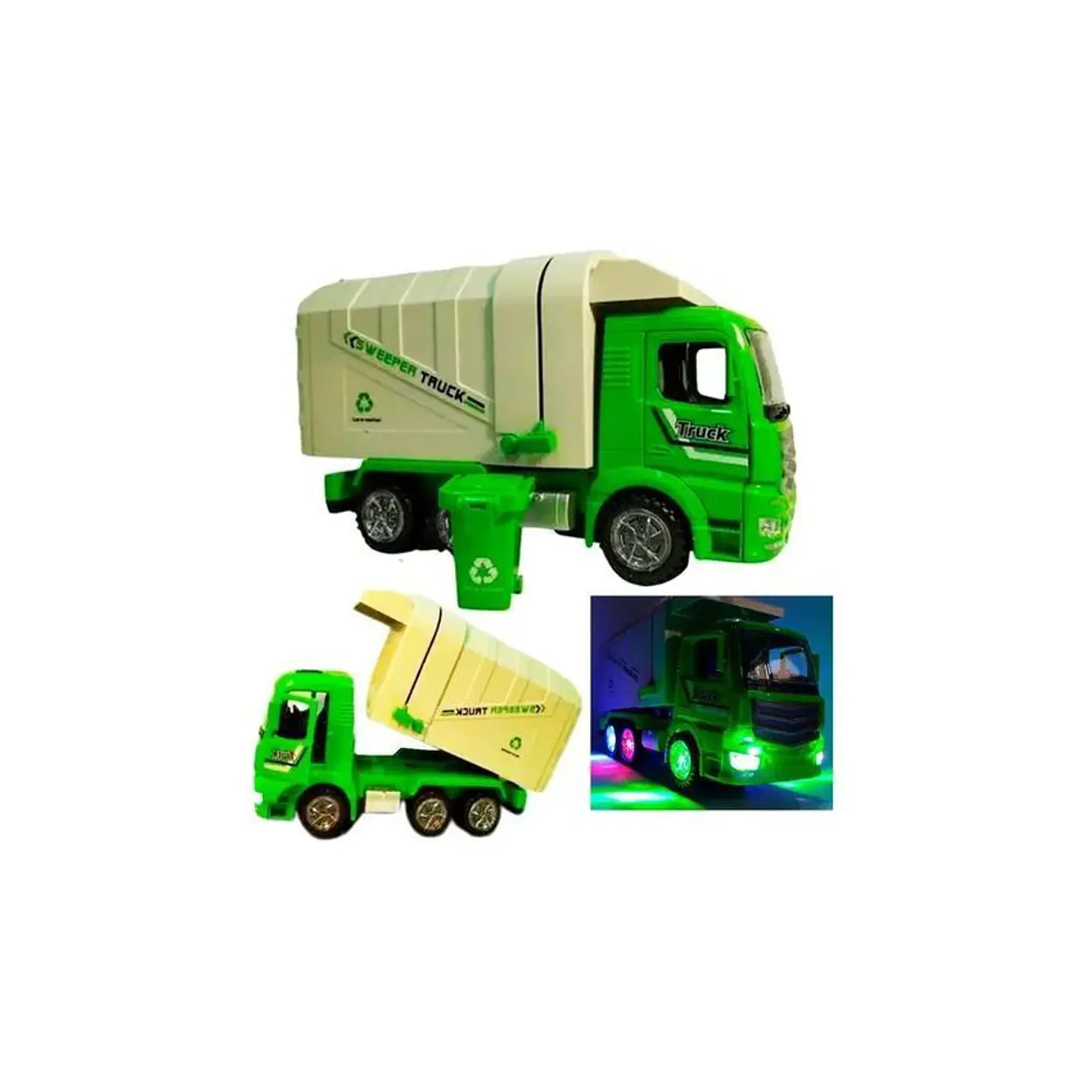 Camión recolector contenedor construcción aseo truck juguete 1