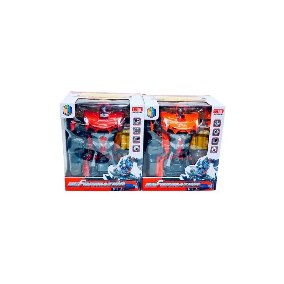 Robot transformable robot control remoto carro juguete luz sonido 1