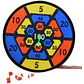 Tablero de espuma dardos y pelotas para pegar puntería juego juguete - Miniatura 1