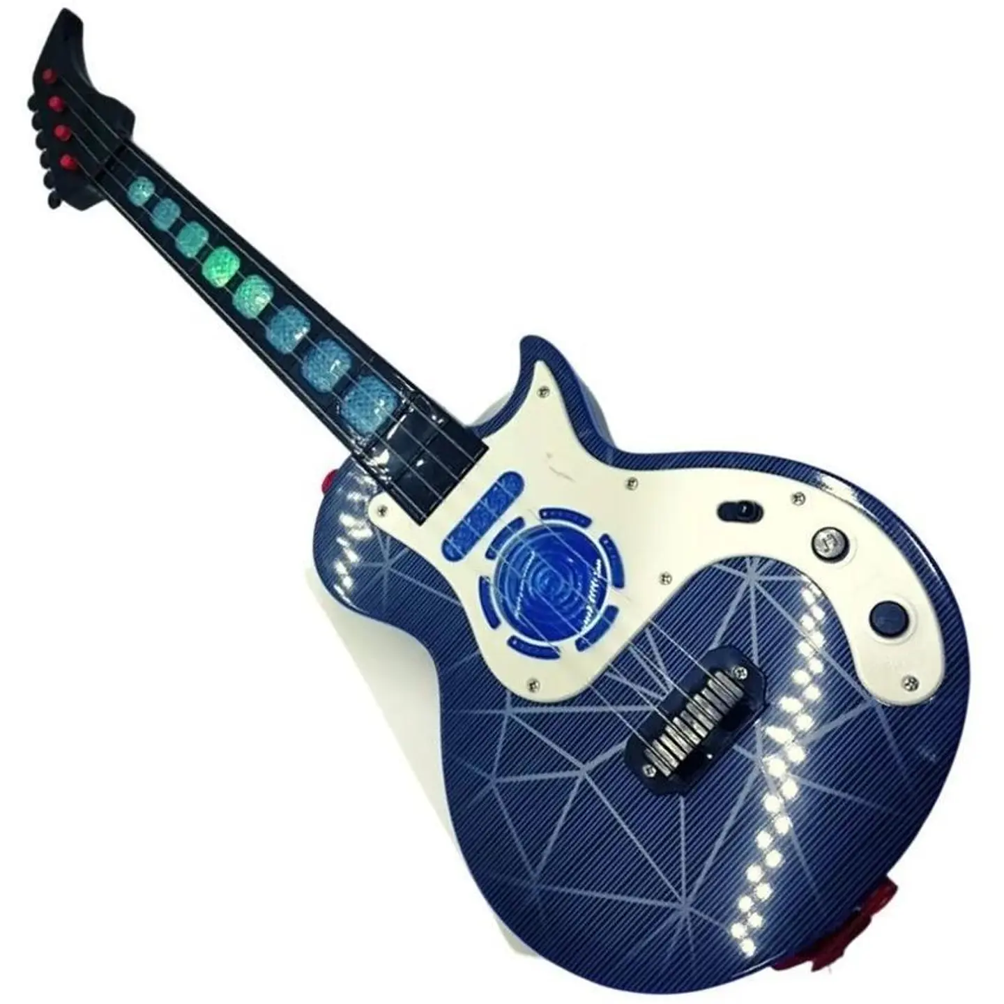 Guitarra juguete luces sonido niños regalo instrumento 1