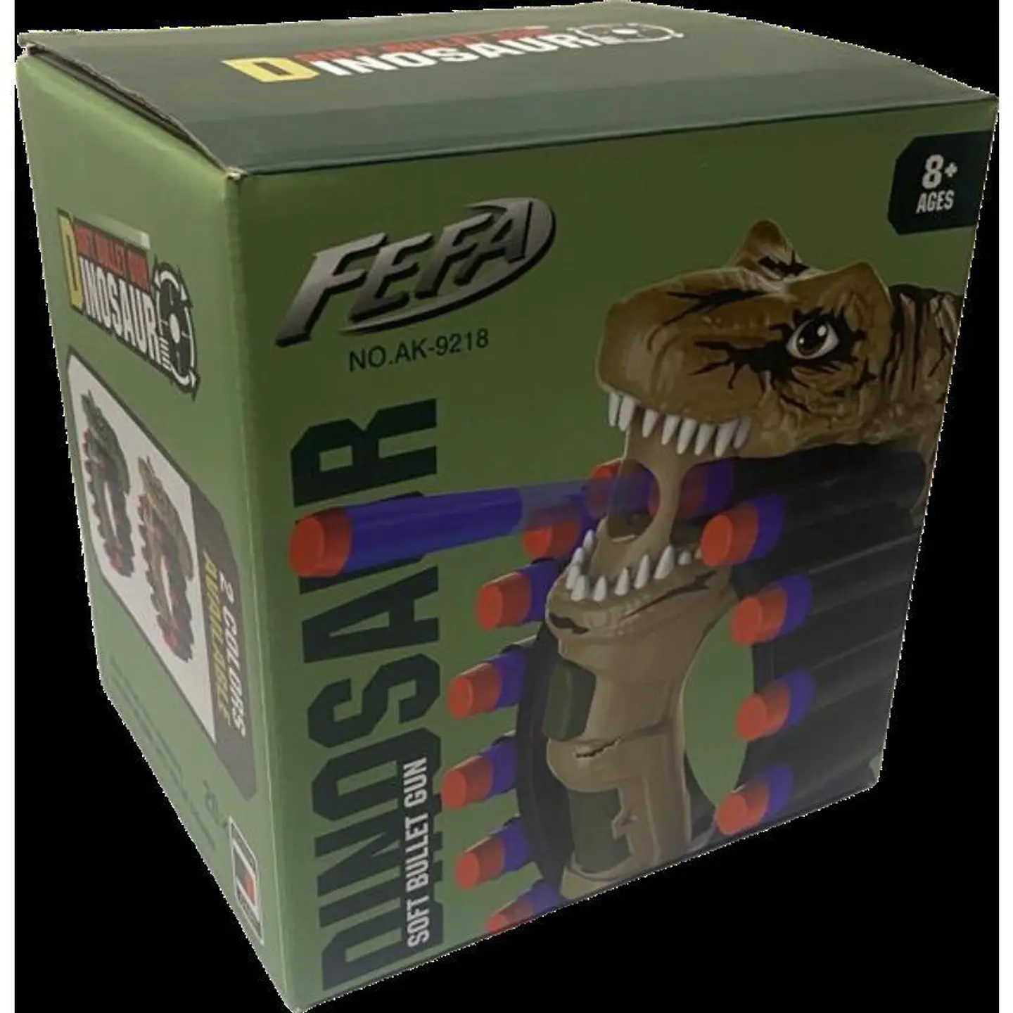 Dinosaurio lanza dardos  juguete 20 dardos rex 4