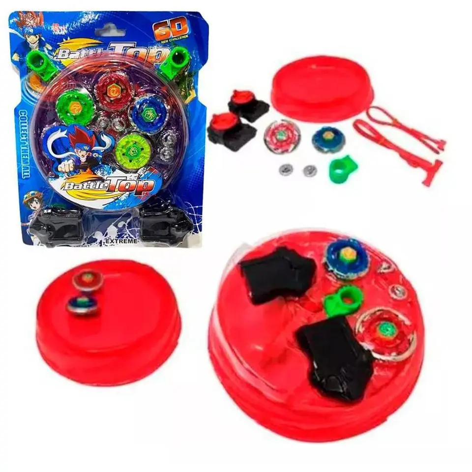 Stadio de batalla beyblade generico +dos beyblade juguete 1