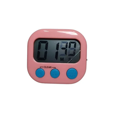 Temporizador chef timer digital medidor de tiempo rosado