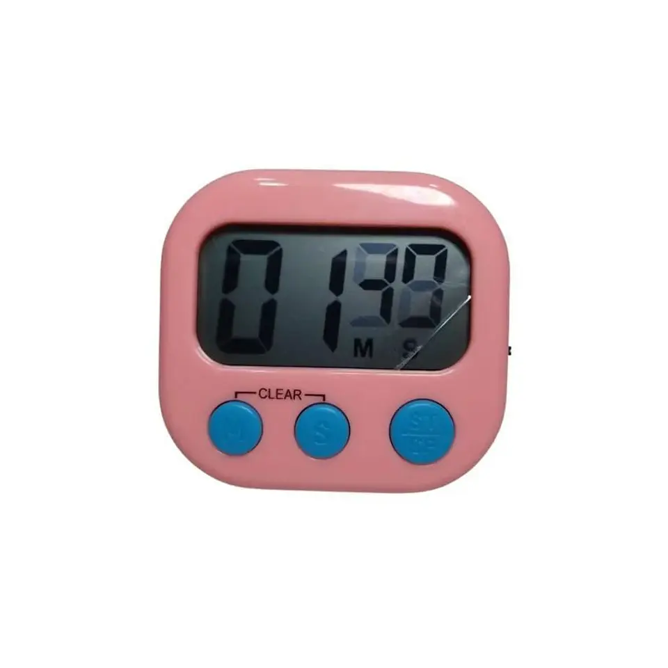 Temporizador chef timer digital medidor de tiempo rosado 1