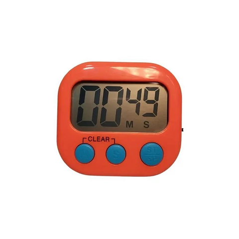 Temporizador chef timer digital medidor de tiempo naranja