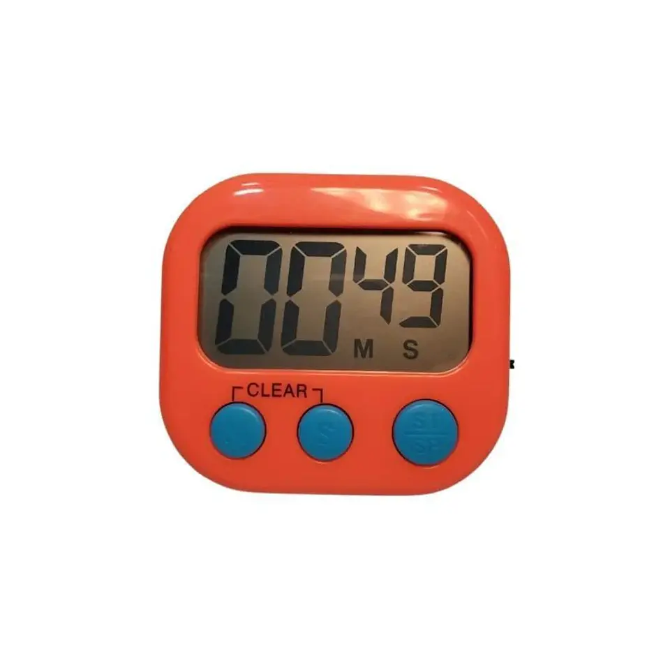 Temporizador chef timer digital medidor de tiempo naranja 1
