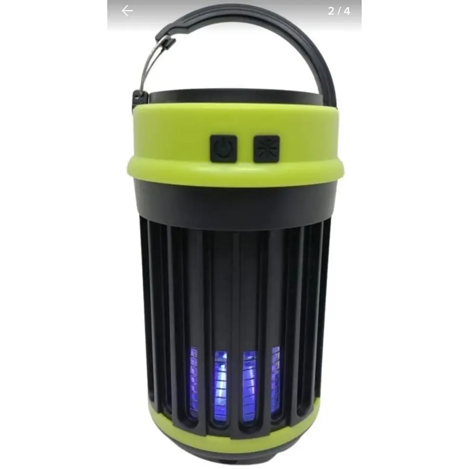 Moscos lámpara solar recargable usb mata insectos 3 en 1 3