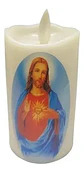 Vela Funcion De Pila Altar Luz  Led 7x5cm Velas Wm1003a  - Miniatura 3